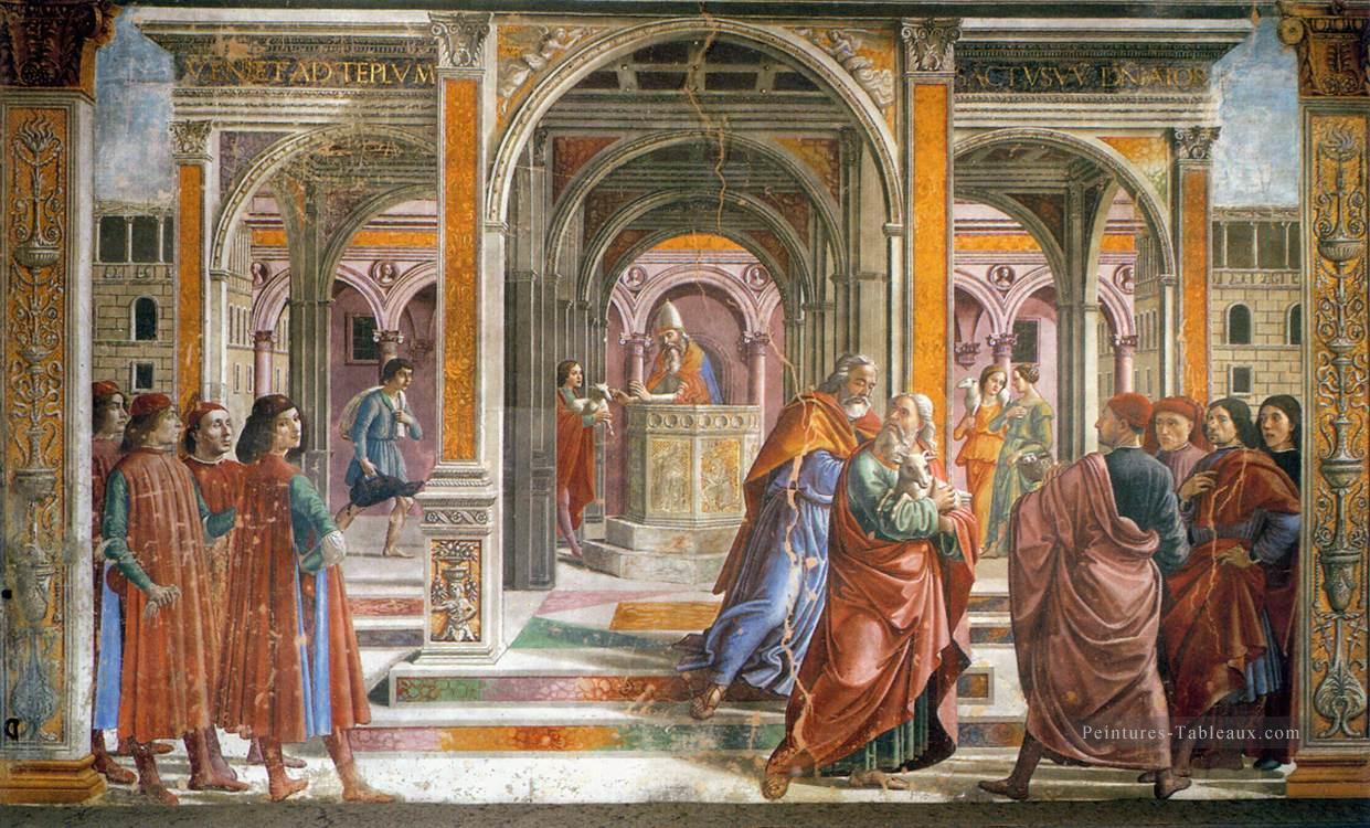 Expulsion de Joachim du Temple Renaissance Florence Domenico Ghirlandaio Peintures à l'huile